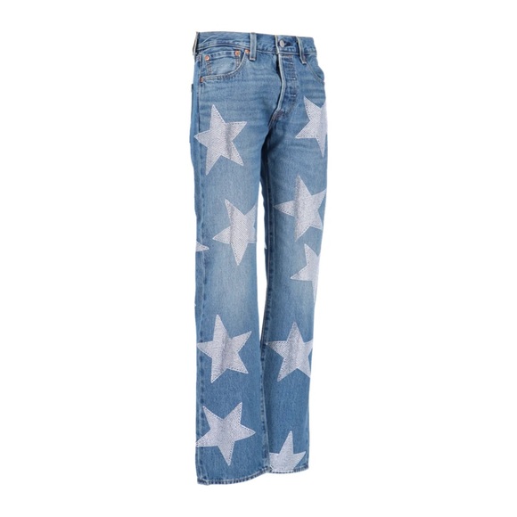Collina Strada Rhinestone Star Jeans - Picture 1 of 8
